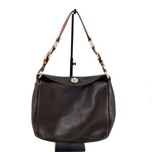 Coach Brown Chelsea Turnlock Hobo Y2K Bag